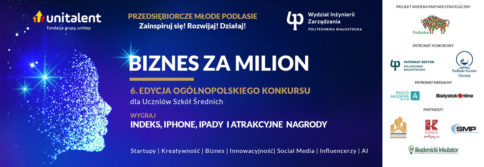 2025-10-biznes-za-milionbaner-na-www Biznes za milion. Wygraj indeks na studia i iPhone
