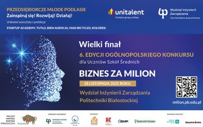Wielki Finał – Ogólnopolski Konkurs BIZNES ZA MILION – piątek 28 listopada 2025 r.